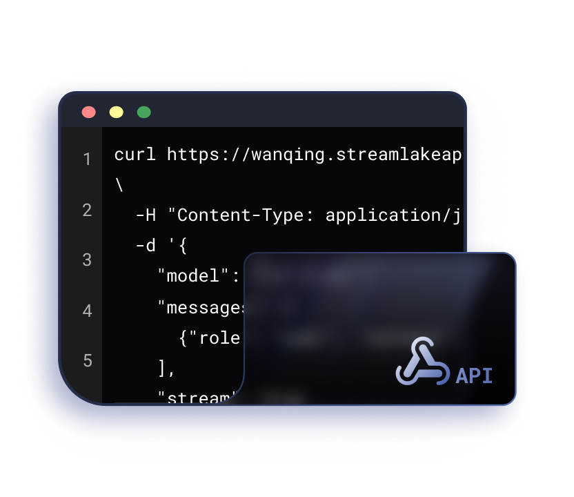支持开放灵活的 API 调用